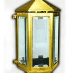 Καντήλι Αλουμινίου Χρώμα Μπρονζέ.