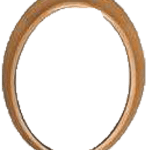 Κορνίζα Οβάλ ΝΤ χωρίς Βάση 13 χ 18 εκ.