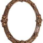 Κορνίζα Οβάλ Τριανταφυλλάκι χωρίς Βάση 13 χ 18 cm