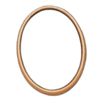 Κορνίζα Οβάλ Λεπτή χωρίς Βάση 13 χ 18 εκ.Ορείχαλκος