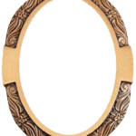 Κορνίζα Οβάλ Σχέδιο χωρίς Βάση 13 χ 18 εκ.