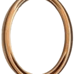 Κορνίζα Οβάλ Λεία χωρίς Βάση 13 χ 18 εκ.