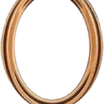 Κορνίζα Οβάλ Λεία με Βάση 13 χ 18 εκ.