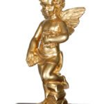 Άγαλμα Αγγέλου για Μνήμα 58x30εκ. – Πολυεστερικό Ματ Μπρονζέ