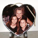 εκτύπωση φωτογραφίας σε μάρμαρο καρδιά 20x20 εκ