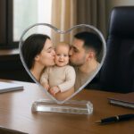 Φωτογραφία σε Κρύσταλλο Καρδιά – Προσωπικό Δώρο με Εκτύπωση Φωτογραφίας