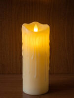 LED Κερί με Κινούμενη Φλόγα & Τηλεχειριστήριο 7,5x20cm - Image 2